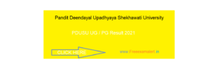 Shekhawati University Mcom Result 2021