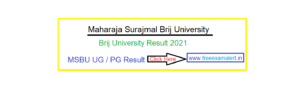 Brij University Msc Result 2021
