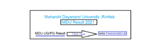 MDU Msc Result 2021