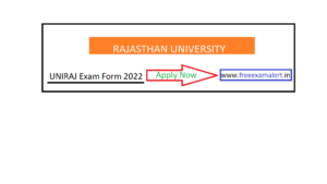 Rajasthan University Msc Exam Form 2022
