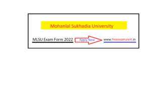 MLSU Msc Exam Form 2022
