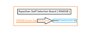 Rajasthan House Keeper Answer key