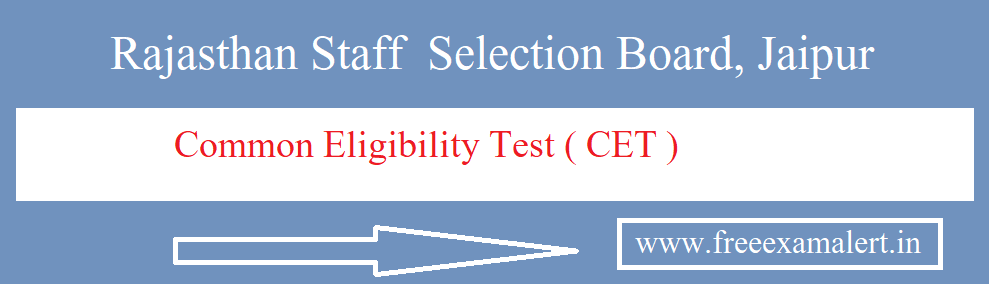 Rajasthan CET Senior Secondary Level Answer Key