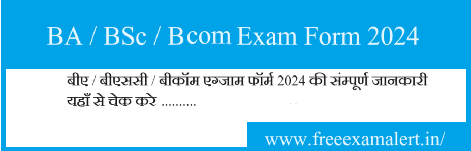 BA Exam Form 2024